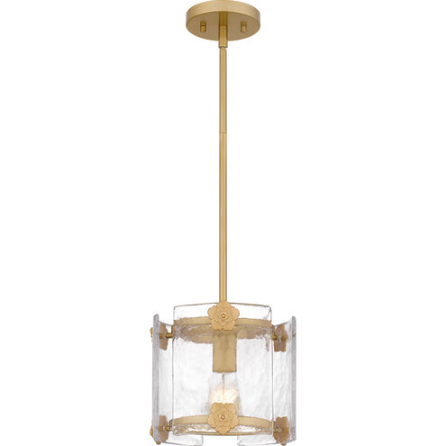 Jolie 1 Light 9 inch Light Gold Mini Pendant Ceiling Light, Small