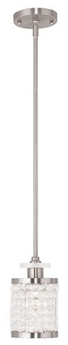 Grammercy 1 Light 5 inch Brushed Nickel Mini Pendant Ceiling Light