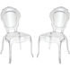 Vie En Rose Clear Chair, Set of 2