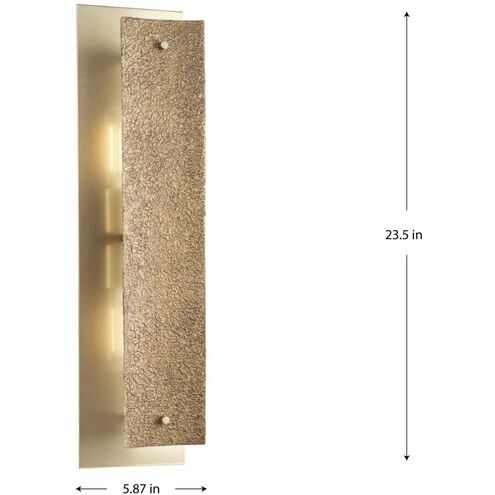 Lusail 2 Light 5.87 inch Soft Gold Wall Bracket Wall Light, Design Series