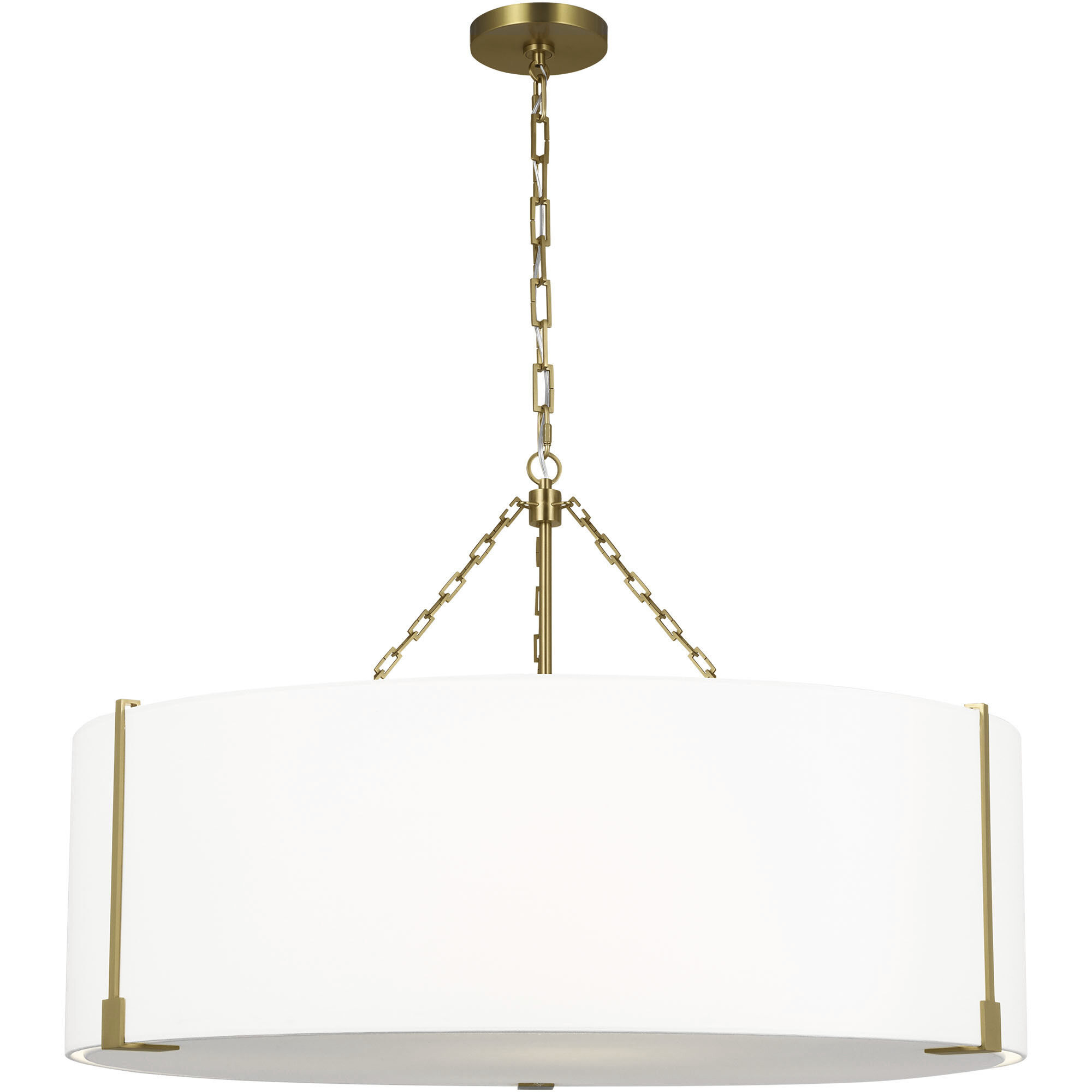 Thom Filicia Bergen 4 Light 36.25 inch Burnished Brass Pendant Ceiling Light
