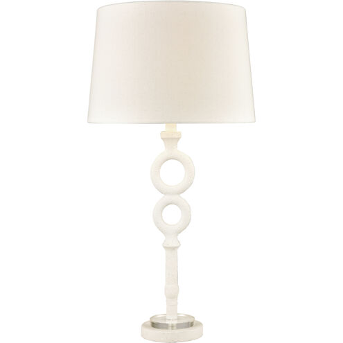 Hammered Home 33 inch 150.00 watt Matte White Table Lamp Portable Light