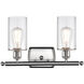 Ballston Clymer LED 16 inch Brushed Satin Nickel Bath Vanity Light Wall Light in Clear Glass, Ballston
