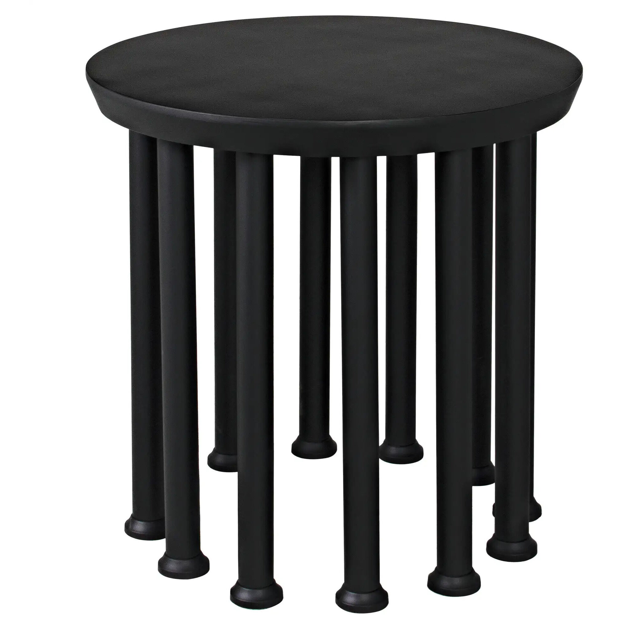 Lila 28 X 28 inch Matte Black Side Table