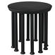 Lila 28 X 28 inch Matte Black Side Table