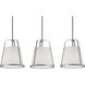 Lizzette Linear Pendant Ceiling Light in Satin Nickel