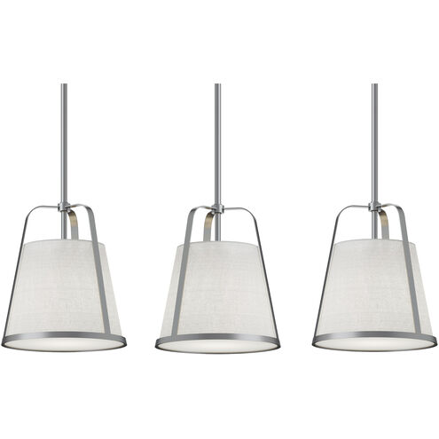 Lizzette Linear Pendant Ceiling Light in Satin Nickel