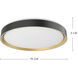 Essex LED 19.75 inch Black/Walnut Flush Mount Ceiling Light in Black and Walnut