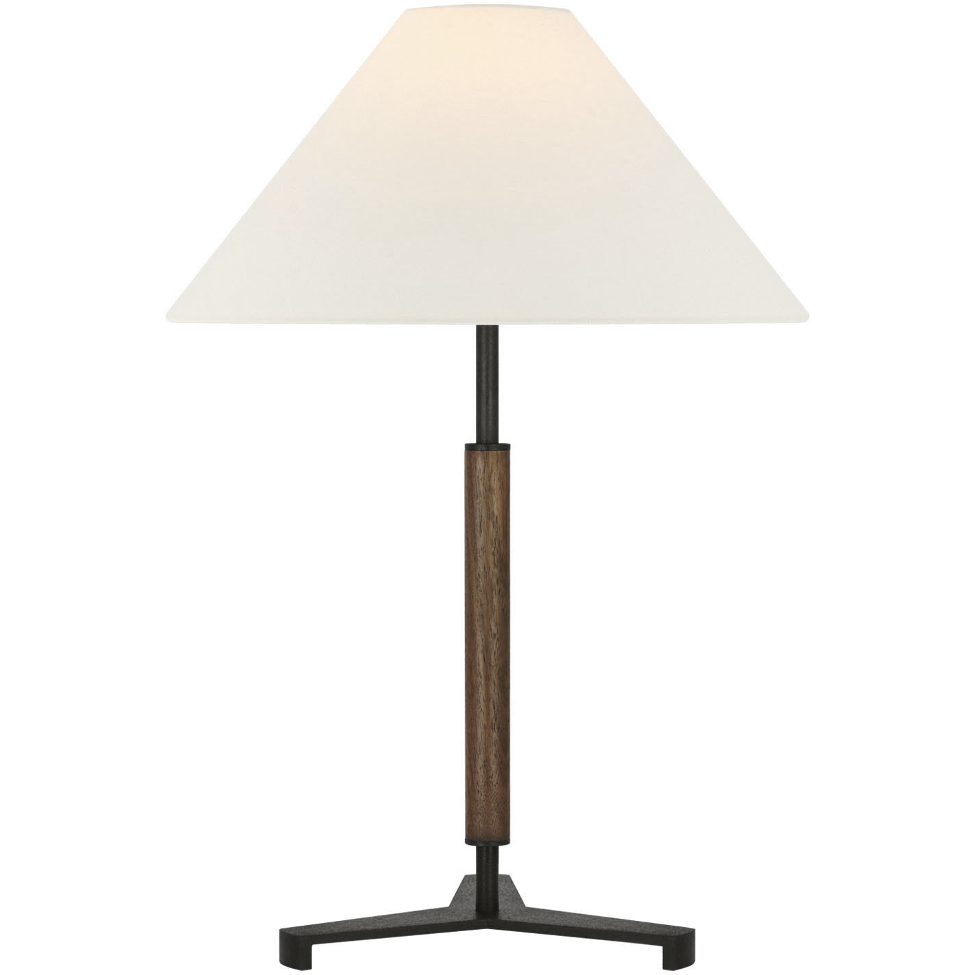 Ray Booth Amaya 20 inch 6.50 watt Weathered Iron and Dark Walnut Table Lamp Portable Light