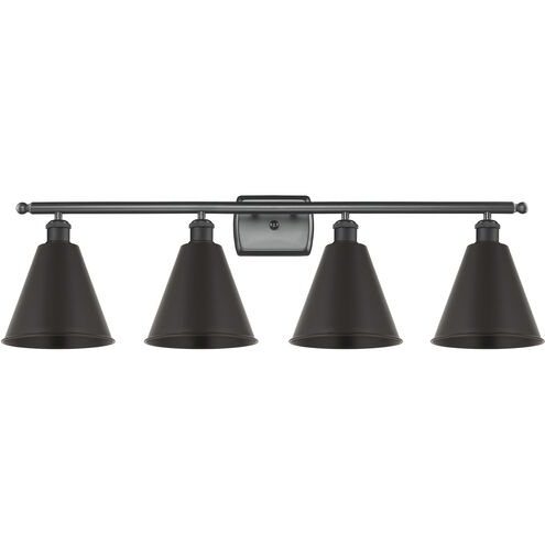 Ballston Cone LED 38 inch Matte Black Bath Vanity Light Wall Light