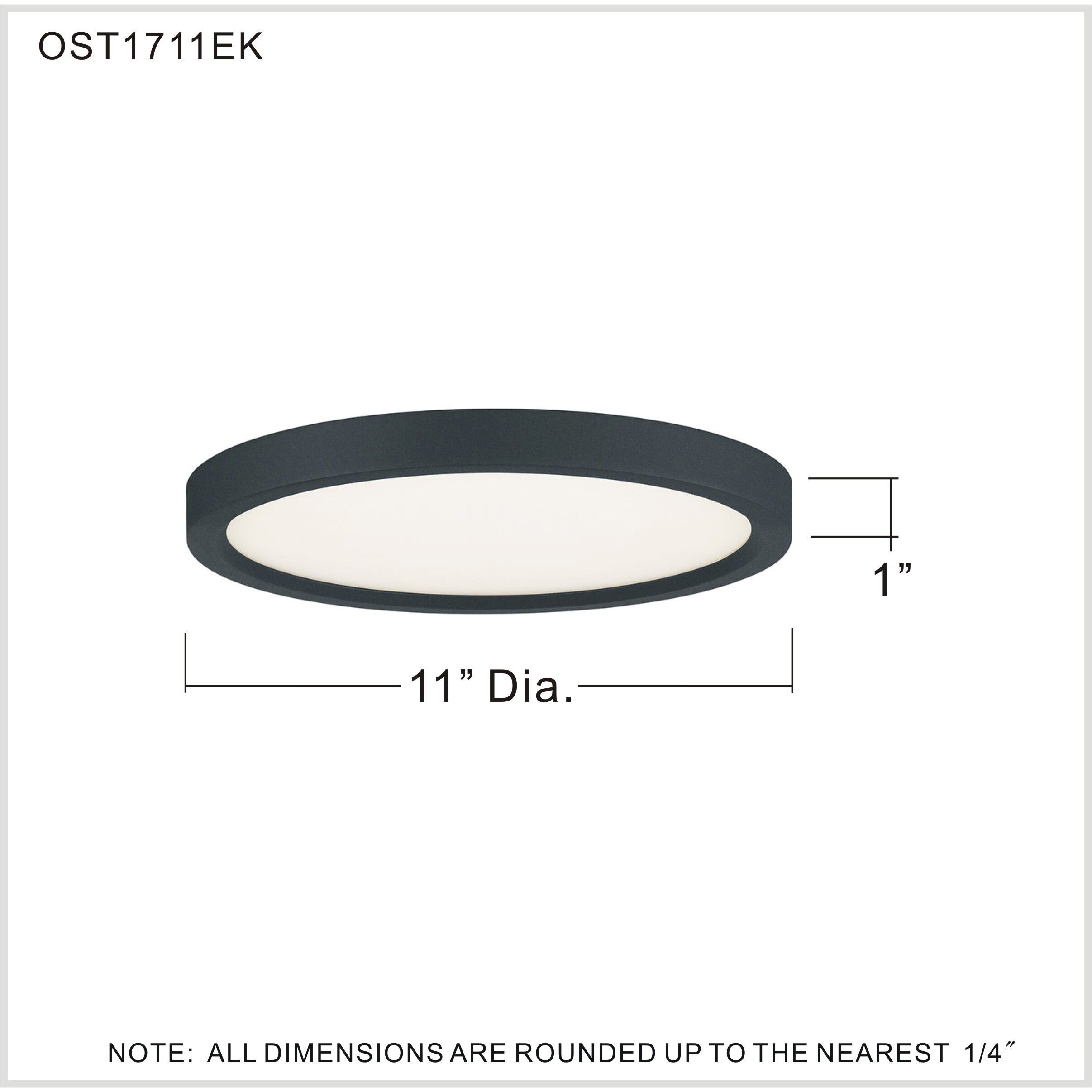 Outskirts 11 inch Earth Black Flush Mount Ceiling Light