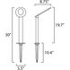 Alumilux Pathway 12 1.00 watt Satin Aluminum Outdoor Pathway Light