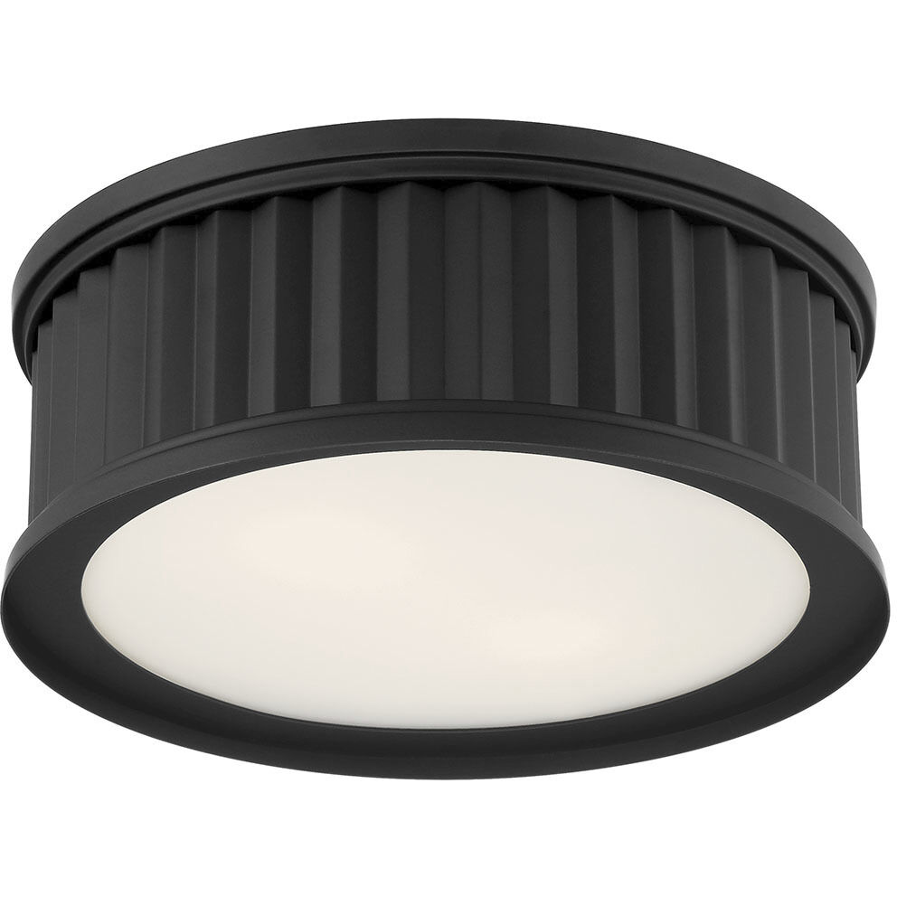 Corvella LED 14 inch Matte Black Flush Mount Ceiling Light
