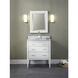 Manhattan 30 inch White Bathroom Vanity Wall Light