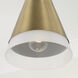 Avant 1 Light 9.75 inch Aged Brass and Black Pendant Ceiling Light