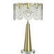Verena 28 inch 60 watt Polished Brass Table Lamp Portable Light
