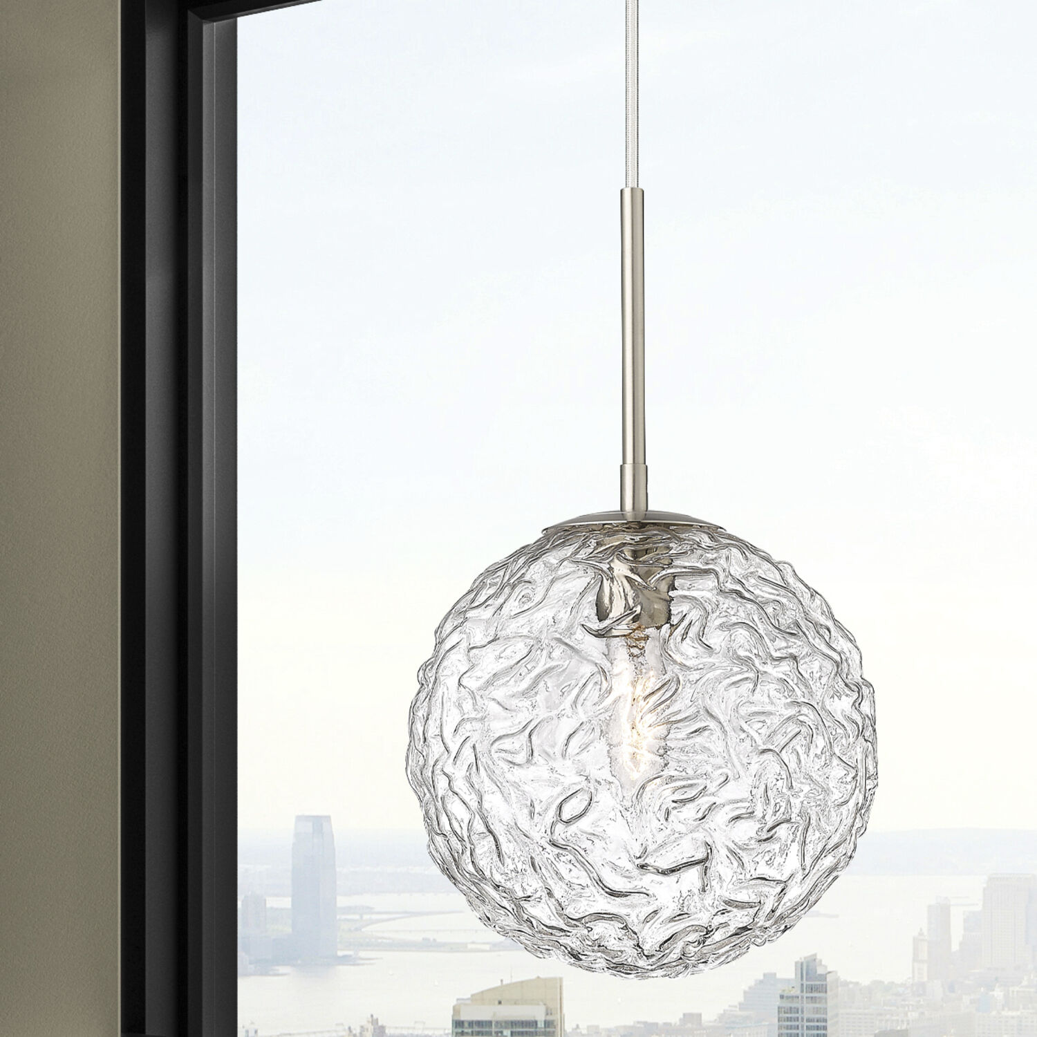 Barrington 1 Light 10 inch Satin Nickel Mini Pendant Ceiling Light