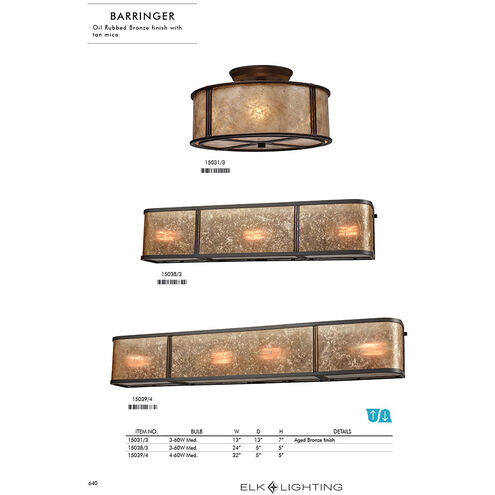 Barringer 2 Light 14 inch Aged Bronze Sconce Wall Light