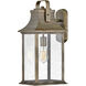 Grant Outdoor Wall Mount Lantern in Burnished Bronze