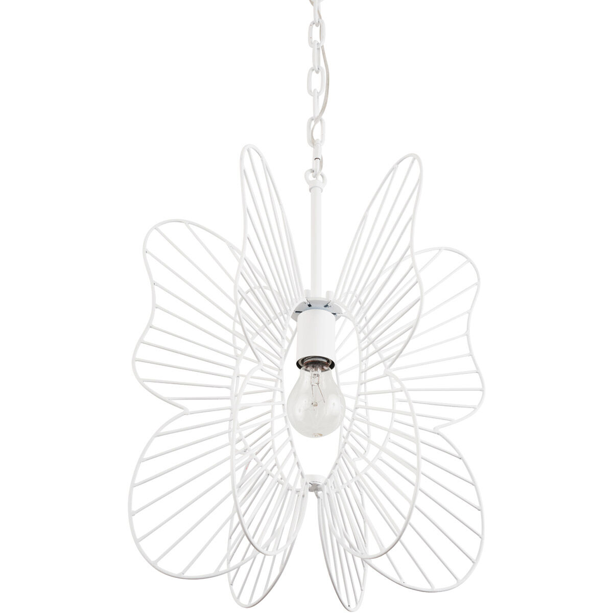 Monarch 1 Light 14.75 inch White Pendant Ceiling Light