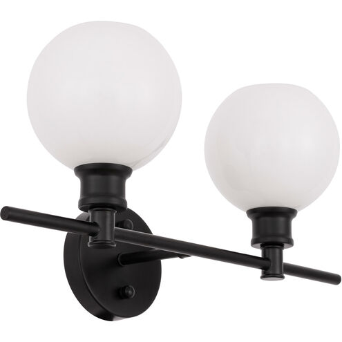 Syracuse 2 Light 19 inch Black Wall sconce Wall Light