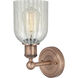 Caledonia 1 Light 5 inch Antique Copper and Mouchette Sconce Wall Light