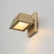 Mansard LED 6 inch Antique Brass Outdoor Wall Mount