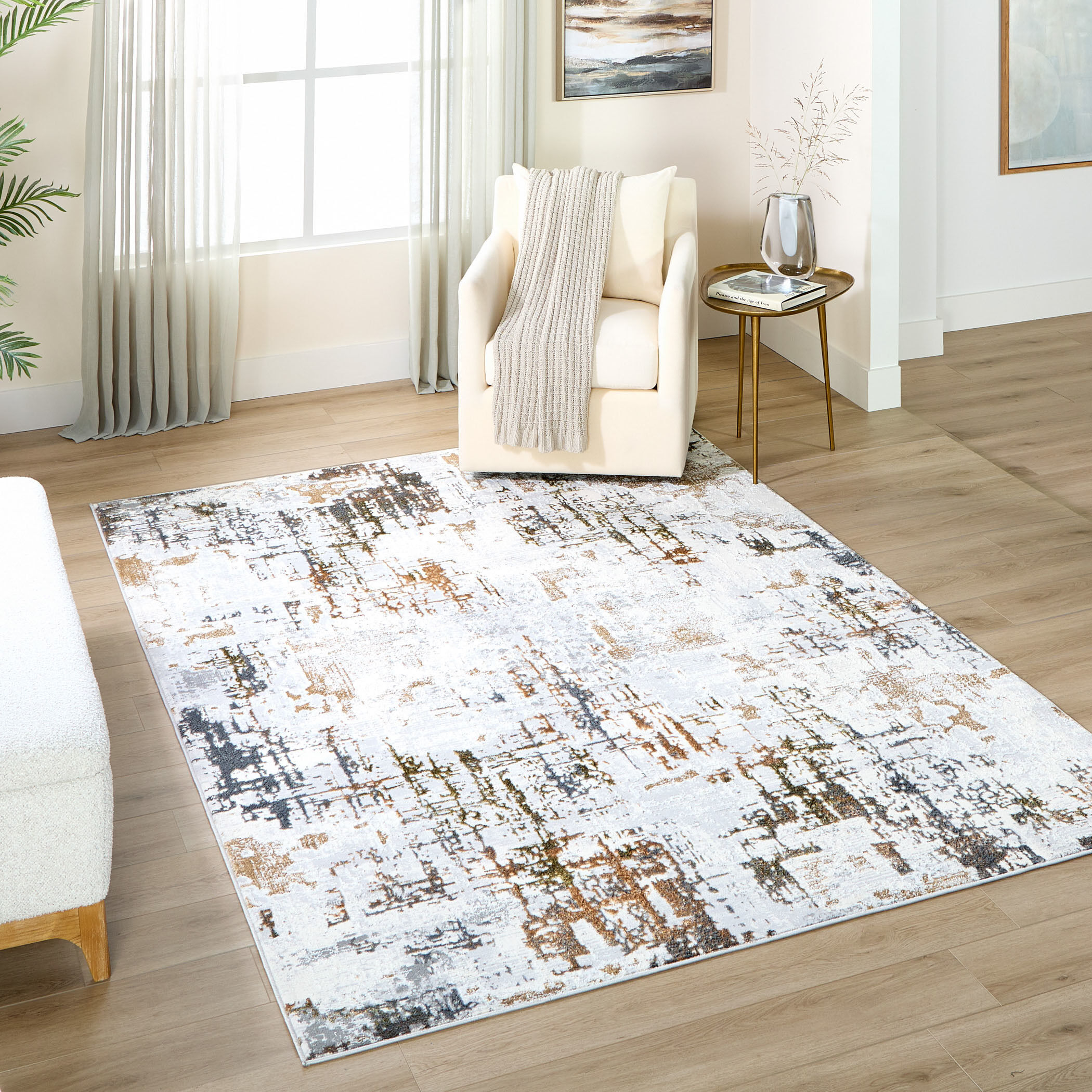 Salim 130 X 94 inch Earth Tones Rug in 8 x 11
