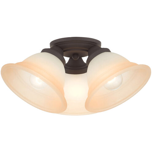 Wynnewood 3 Light 16 inch Bronze Flush Mount Ceiling Light