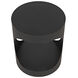 Eclipse 26 X 22 inch Matte Black Side Table, Round
