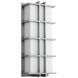 Telshor 2 Light 22 inch Satin Nickel Outdoor Wall Sconce