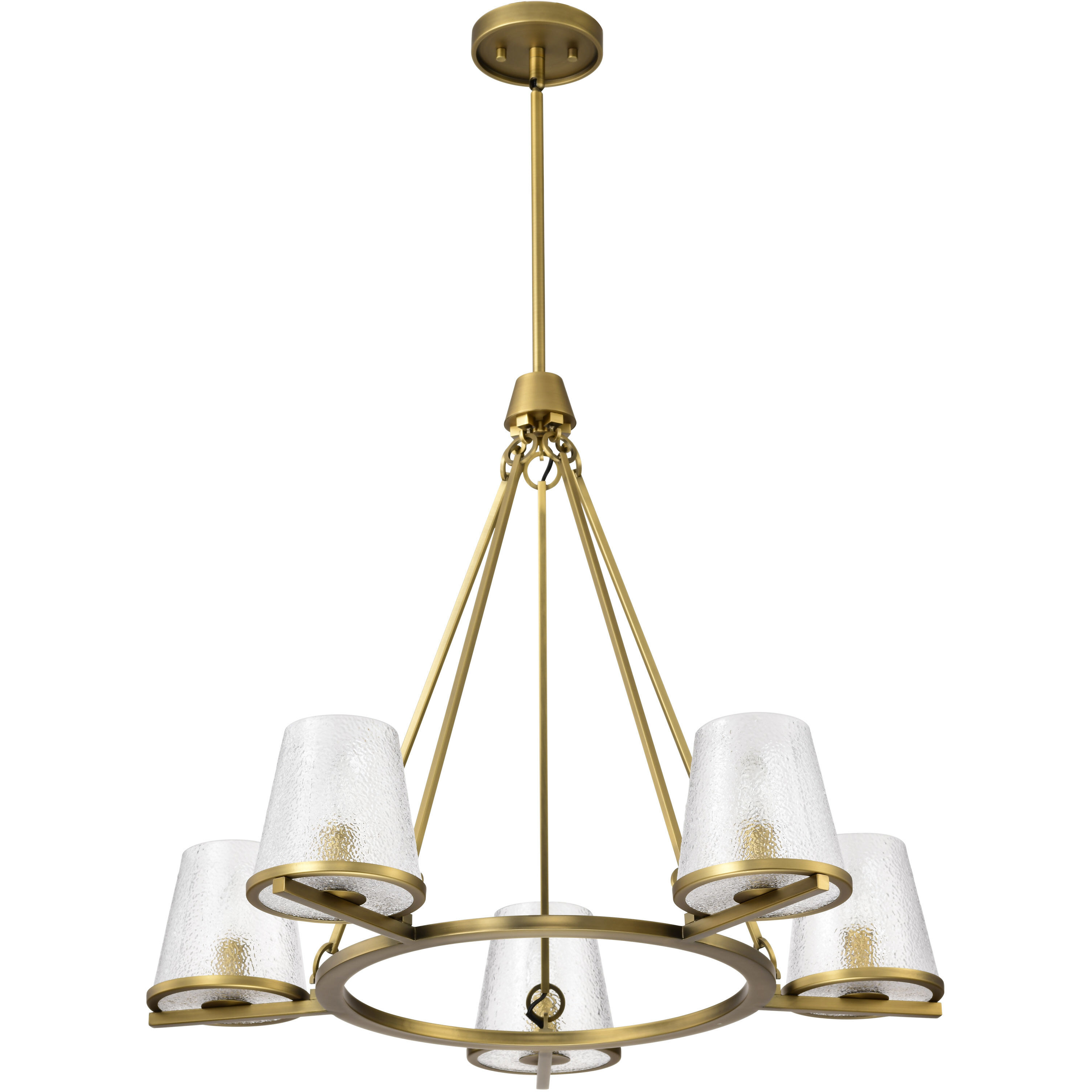 Valentine 30 inch Vintage Brass Chandelier Ceiling Light