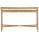Silang 48 inch Natural Rattan/Clear Console Table 