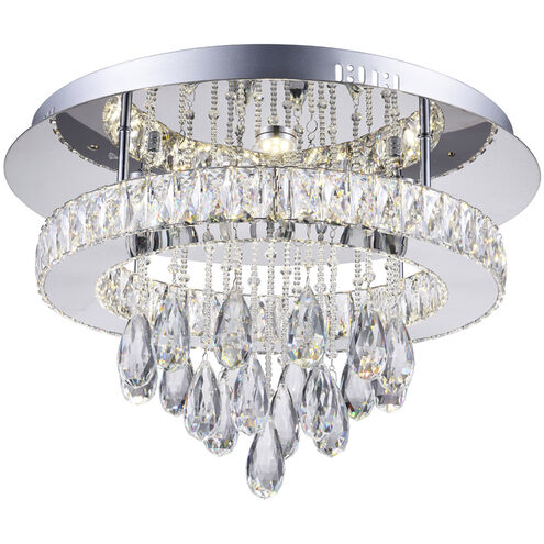 Veil LED 20 inch Chrome Flush Mount Ceiling Light