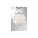 Mid-Century Modern 1 Light 13.25 inch Chrome Semi-Flush Ceiling Light