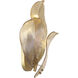 Orchid Wall Sconce Wall Light in Amber Handmade Glass