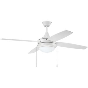 Phaze 52 inch White with White/White Blades Ceiling Fan
