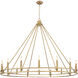 Dennison 16 Light 59.75 inch Signature Brass Chandelier Ceiling Light