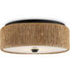 Brownell LED 14 inch Natural and Blacksmith Flush Mount Ceiling Light
