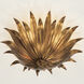 Eden 3 Light 18 inch Antique Gold Semi-Flush Mount Ceiling Light