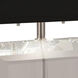 Jacqueline 22 inch 100 watt Polished Nickel with Lucite Accent Lamp Portable Light in Black With Matte Silver