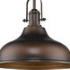 Virginia 1 Light 14.5 inch Oil Rubbed Bronze Pendant Ceiling Light