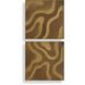 Golden Terrain Antique Gold and Bronze with Antique Brass Wooden Wall Decor, Set of 2