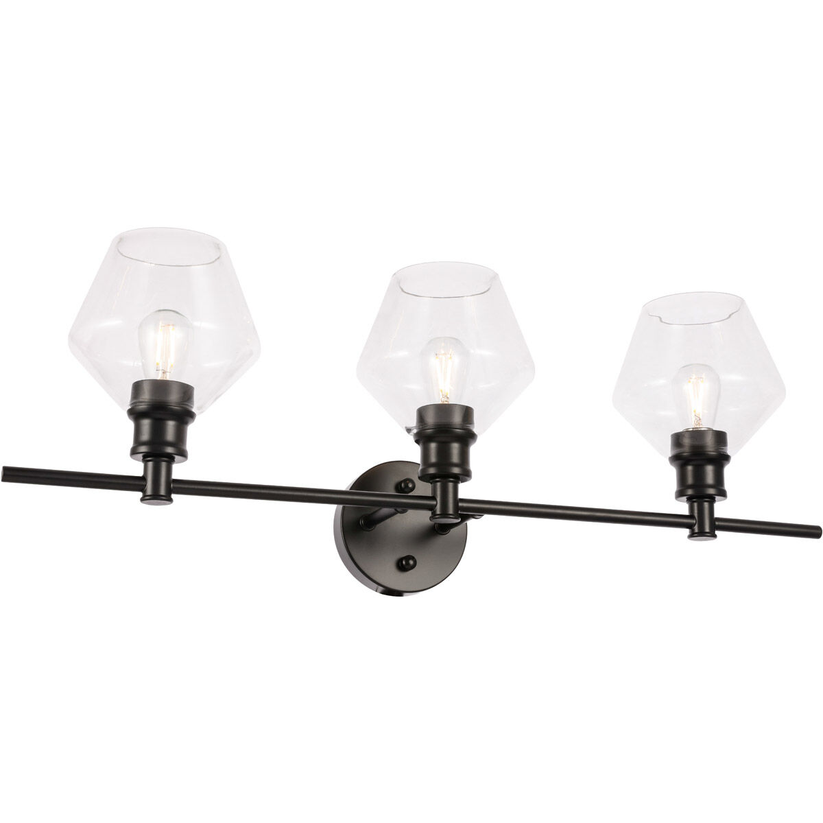 Rochester 3 Light 28 inch Black Wall sconce Wall Light