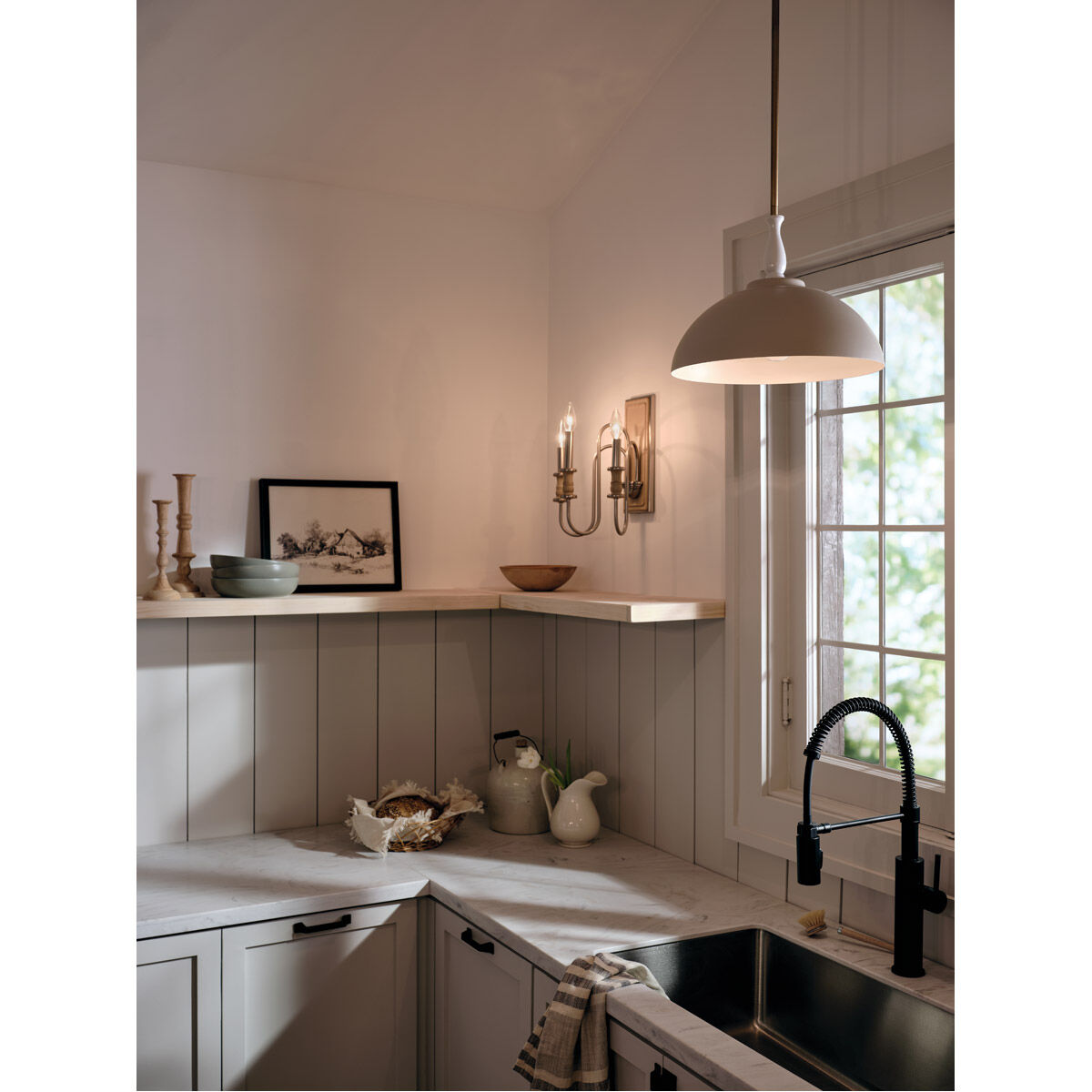 Homestead Karthe 3 Light 10 inch Brushed Nickel Wall Sconce Wall Light, Karthe