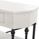 Signature 32 X 14 inch Antique White and Black Console