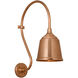 Thomas O'Brien Academy Barn Light LED 24 inch Soft Copper Larrabee Barn Light in 8" Soft Copper Rockhouse Shade
