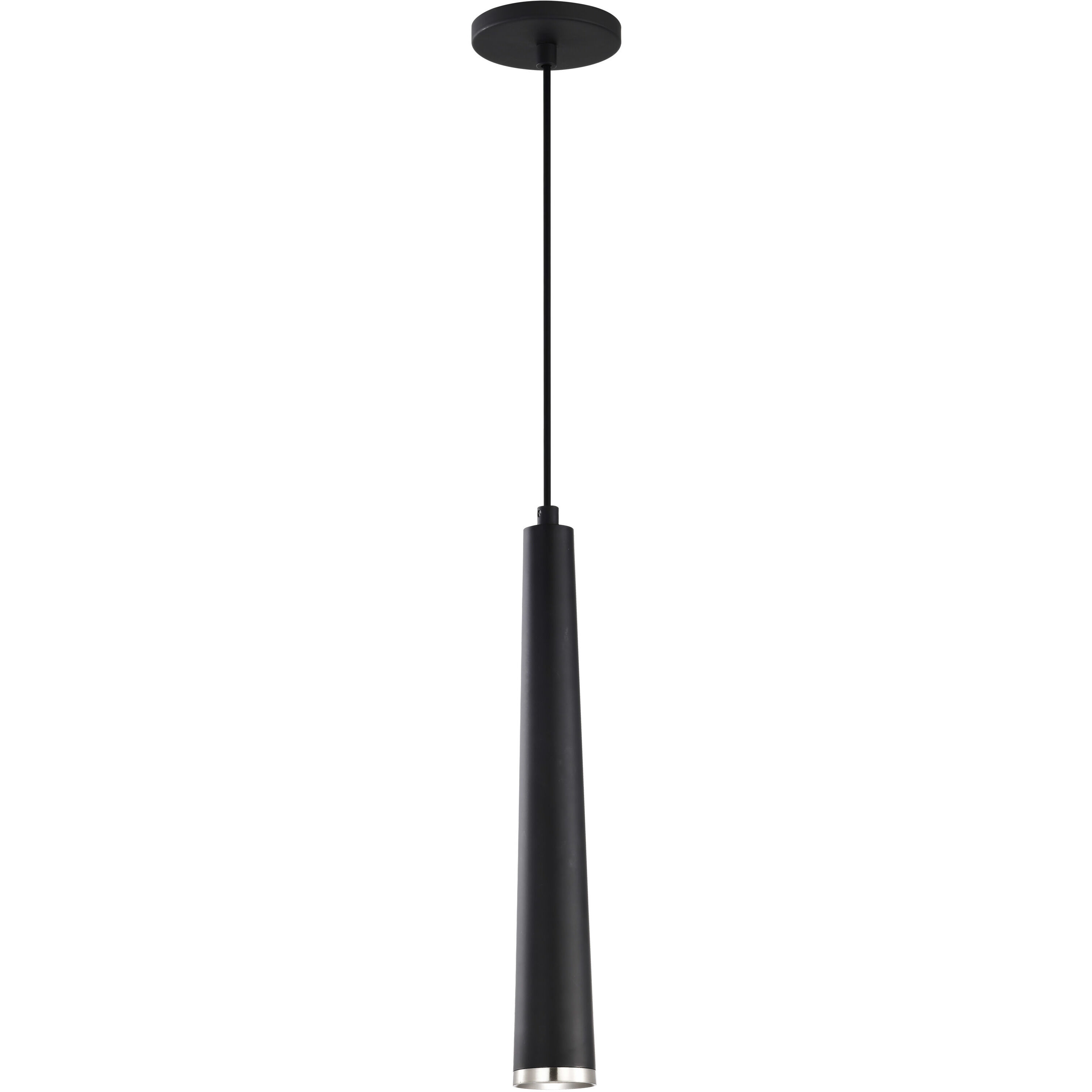 Melrose LED 2.4 inch Matte Black and Brushed Nickel Pendant Ceiling Light