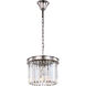 Sydney 3 Light 12 inch Polished Nickel Pendant Ceiling Light, Urban Classic