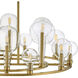 Alchemy 16 Light 37.75 inch Lacquered Brass Indoor Chandelier Ceiling Light
